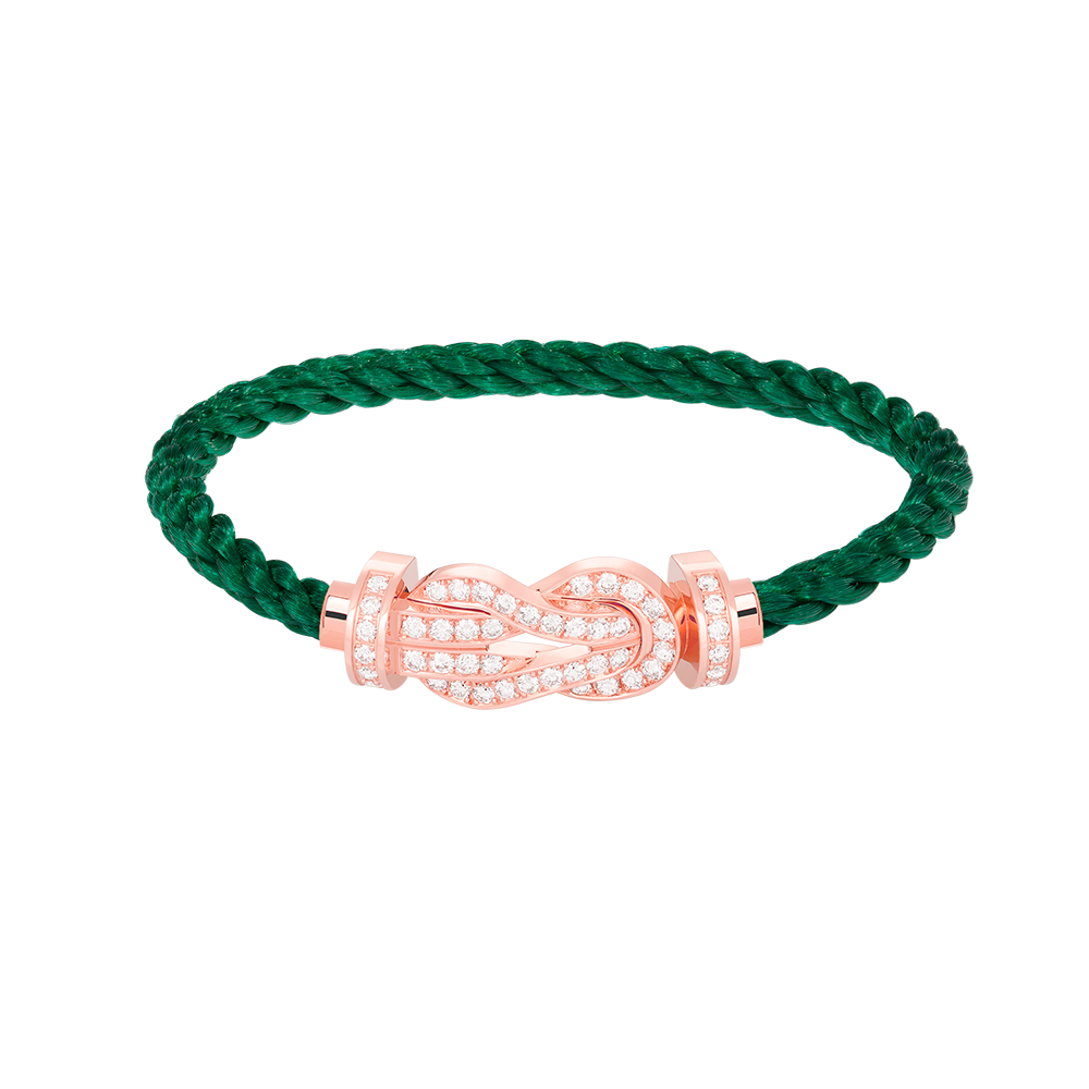 ¡®Imperial¡¯CHANCE LARGE 8 FIGURE BUCKLE FULL DIAMOND BRACELET ROSE GOLD