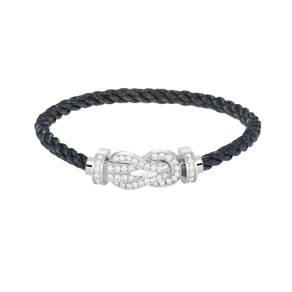 ¡®Imperial¡¯CHANCE LARGE 8 FIGURE BUCKLE FULL DIAMOND BRACELET SILVER