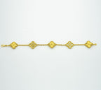 ¡®Imperial¡¯CLOVER BRACELET 5 MOTIFS GOLD DIAMOND