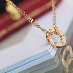¡®Imperial¡¯LOVE NECKLACE ADJUSTABLE ROSE GOLD 2 DIAMOND