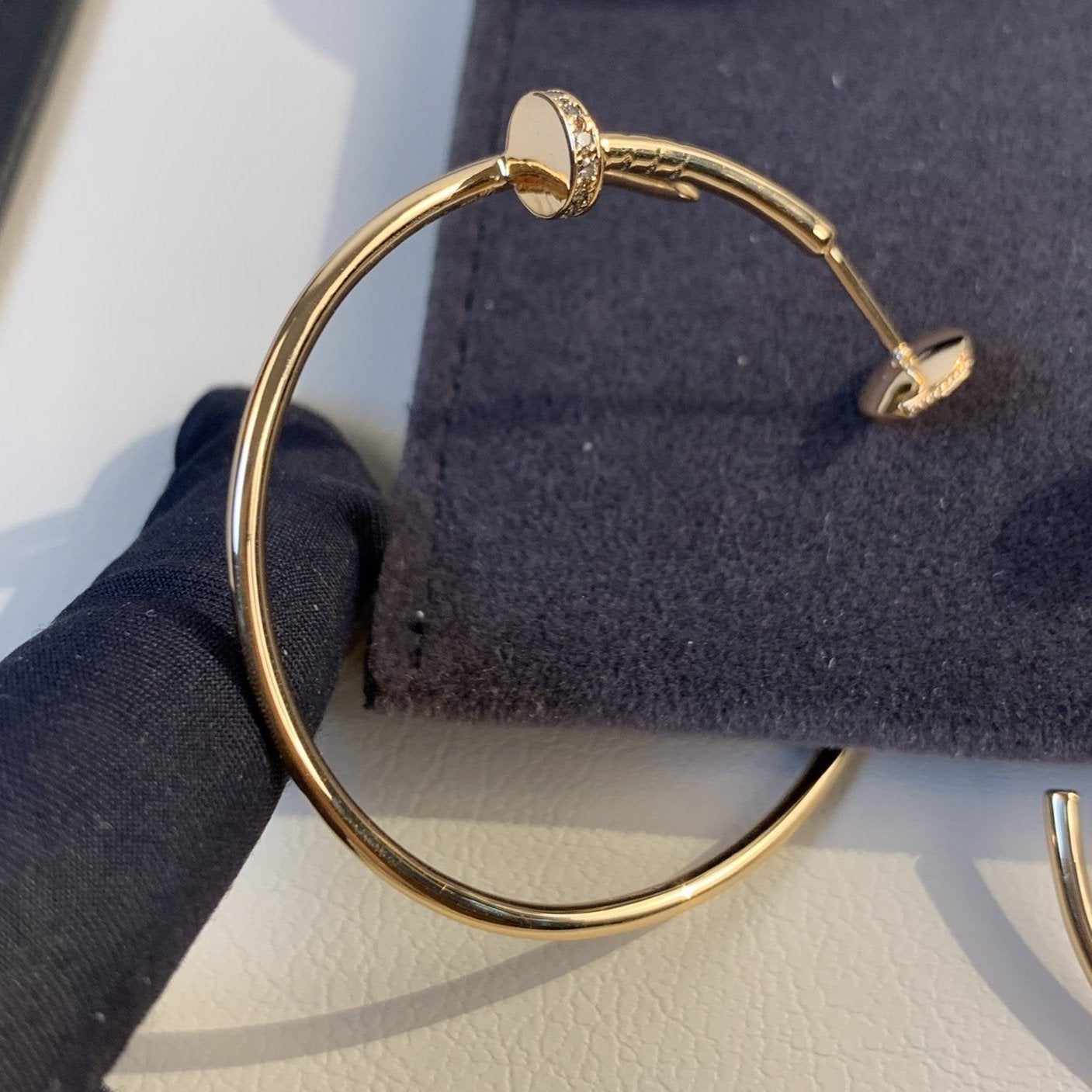 ¡®Imperial¡¯JUSTE EARRINGS GOLD DIAMONDS 1.8MM