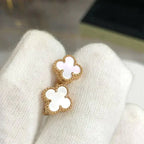 ¡®Imperial¡¯CLOVER MINI 9.5MM WHITE MOP EARRINGS