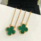 ¡®Imperial¡¯CLOVER 15MM MALACHITE SINGLE FLOWER  NECKLACE