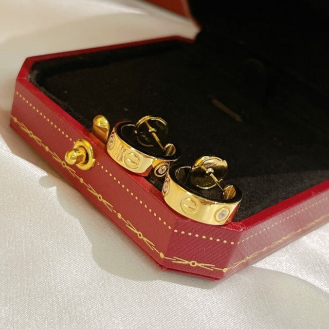 ¡®Imperial¡¯LOVE EARRINGS 5.7MM 2 DIAMONDS