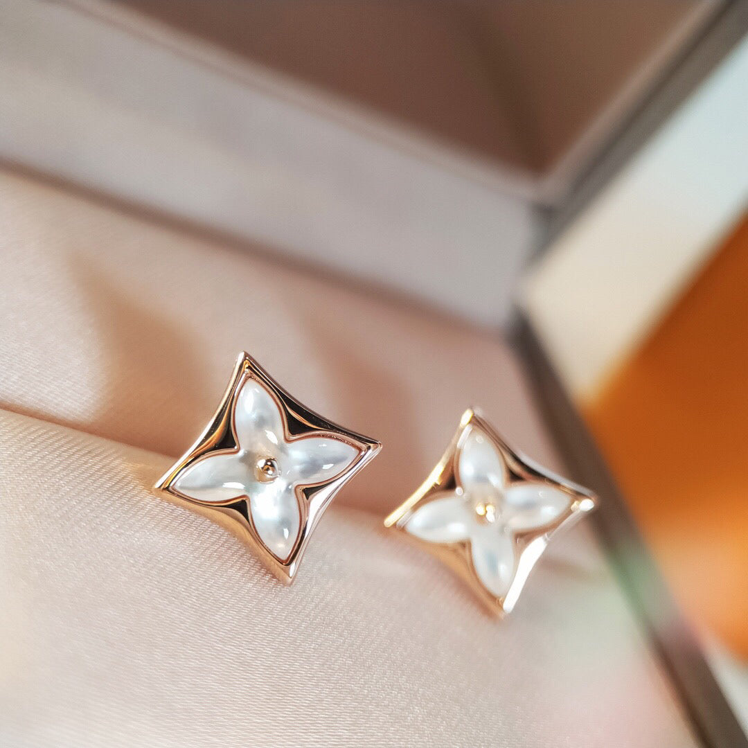 ¡®Imperial¡¯STAR MOP PINK GOLD EARRINGS