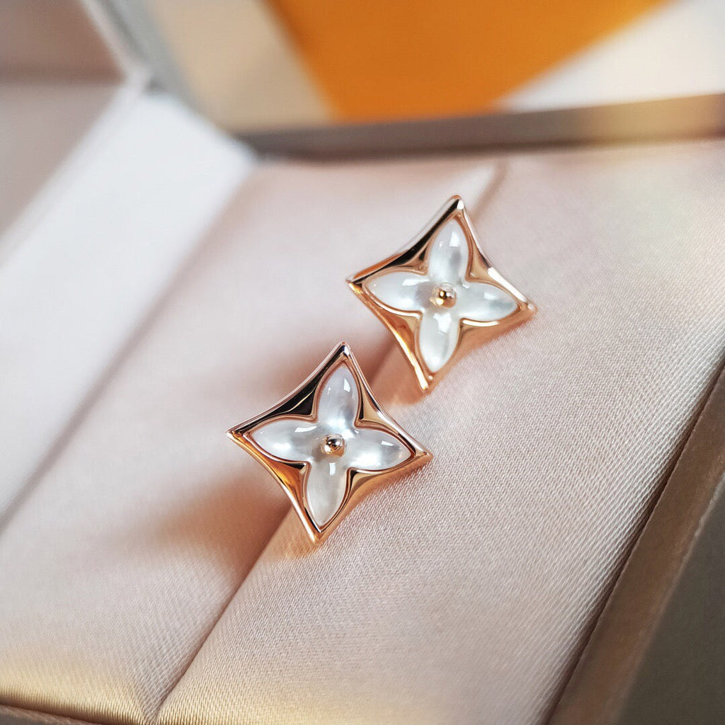 ¡®Imperial¡¯STAR MOP PINK GOLD EARRINGS