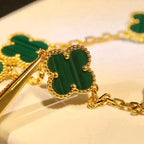 ¡®Imperial¡¯CLOVER 5 MOTIFS MALACHITE BRACELET