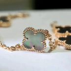 ¡®Imperial¡¯CLOVER 5 MOTIF GRAY MOP  BRACELET