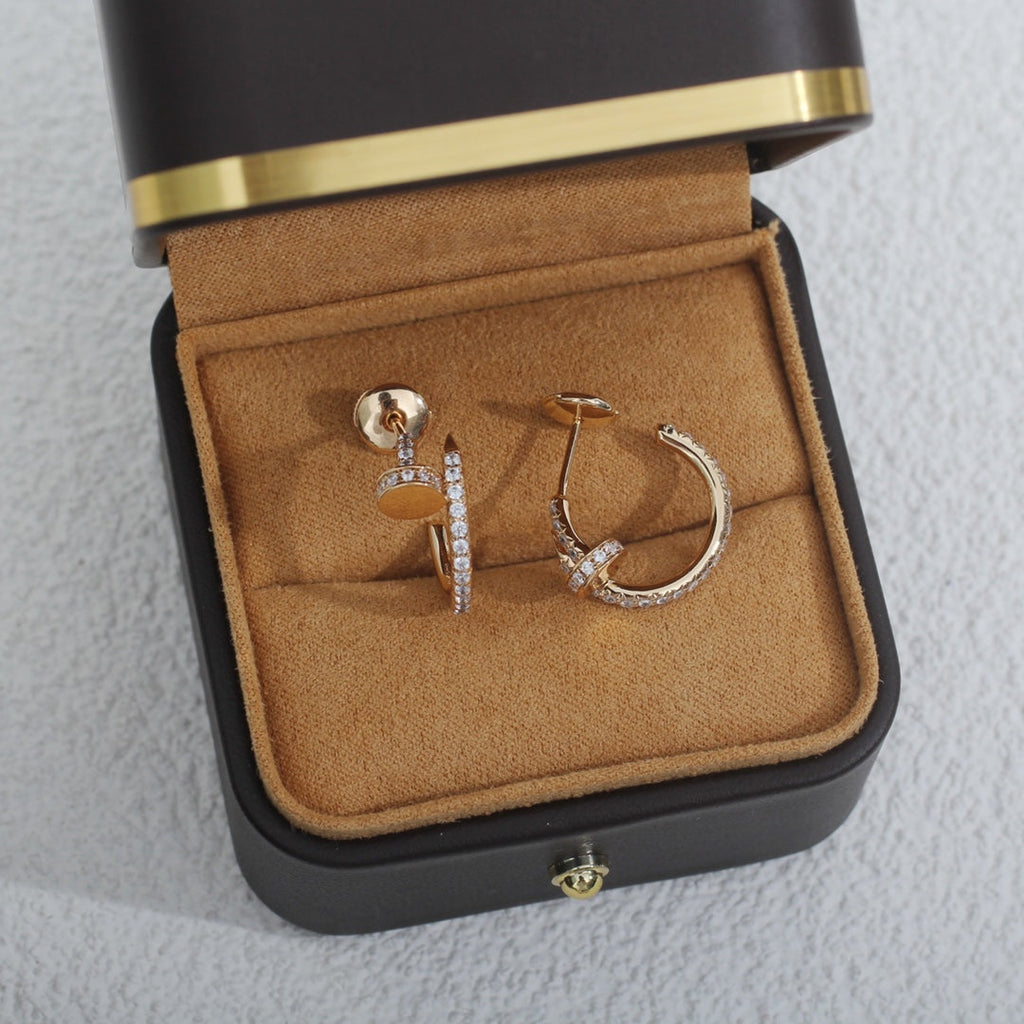¡®Imperial¡¯JUSTE EARRINGS 12.75MM PINK GOLD DIAMOND
