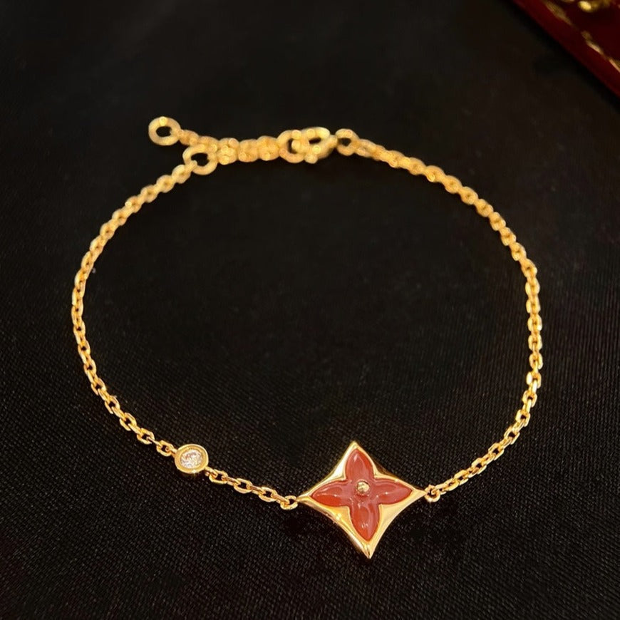¡®Imperial¡¯COLOR STAR CARNELIAN PINK GOLD DIAMOND BRACELET