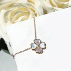 ¡®Imperial¡¯CLOVER MOP DIAMOND ROSE GOLD NECKLACE