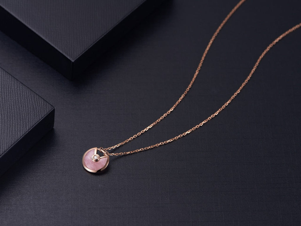 ¡®Imperial¡¯AMULETTE ROSE GOLD PINK MOP NECKLACE
