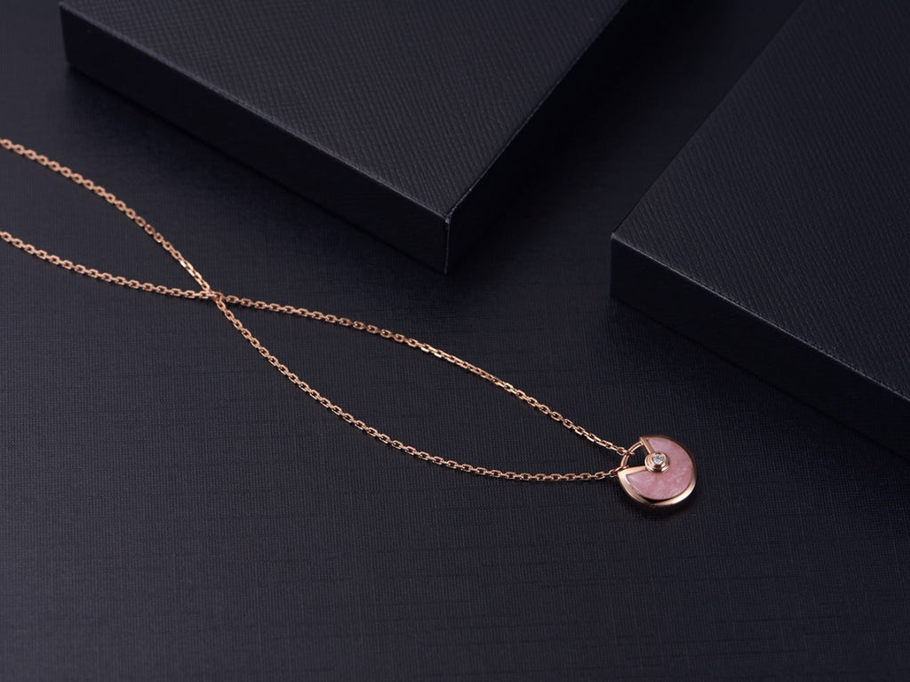 ¡®Imperial¡¯AMULETTE ROSE GOLD PINK MOP NECKLACE