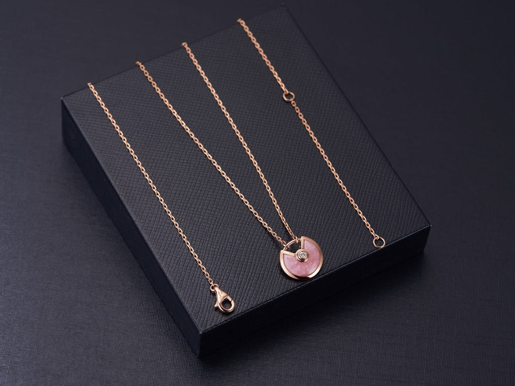¡®Imperial¡¯AMULETTE ROSE GOLD PINK MOP NECKLACE