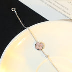 ¡®Imperial¡¯SUN MOTIF PINK MOP SILVER BRACELET