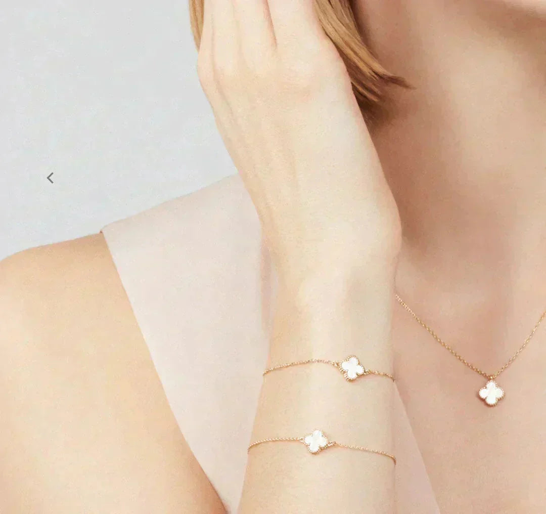 ¡®Imperial¡¯CLOVER MINI 9.5MM WHITE MOTHER-OF-PEARL NECKLACE