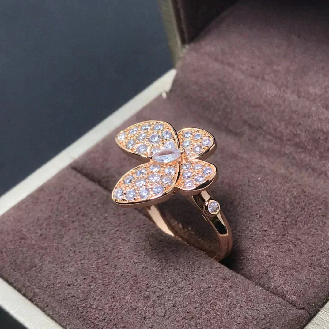 ¡®Imperial¡¯BUTTERFLY PINK GOLD DIAMOND RING