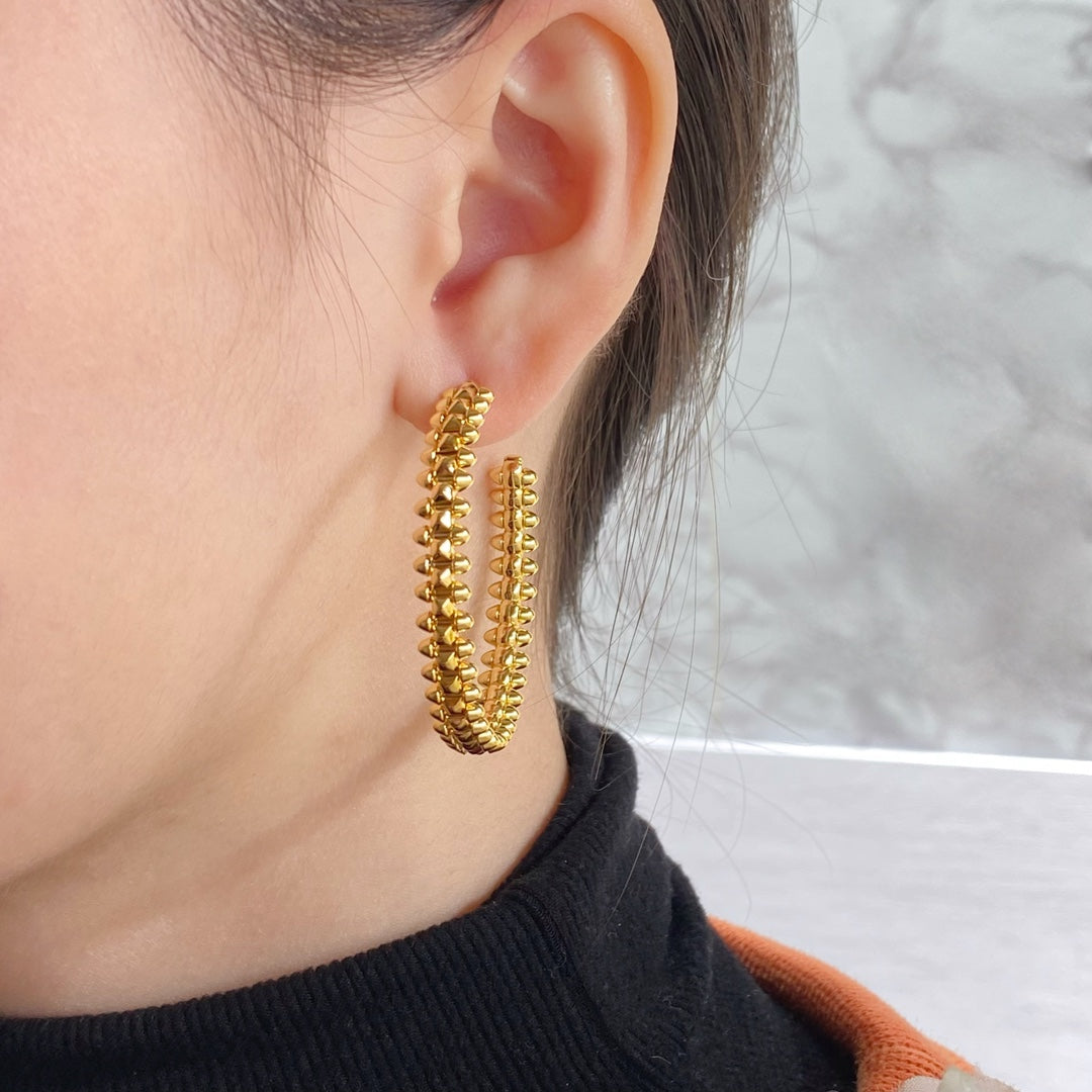 ¡®Imperial¡¯CLASH HOOP EARRINGS