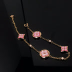 ¡®Imperial¡¯STAR AND SUN 4 MOTIF PINK MOP PINK GOLD BRACELET