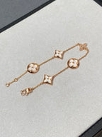 ¡®Imperial¡¯STAR AND SUN 5 MOTIF MOP PINK GOLD BRACELET