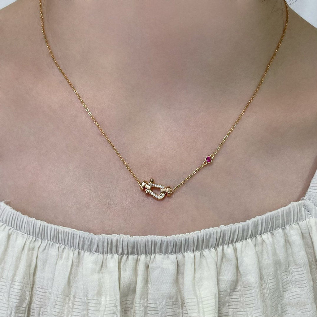 ¡®Imperial¡¯FORCE 10 DIAMOND PINK GOLD NECKLACE