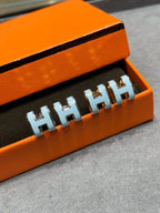 ¡®Imperial¡¯POP H SKY BLUE STUD EARRINGS