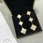 ¡®Imperial¡¯CLOVER MOP 3 MOTIFS GOLD EARRINGS