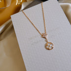 ¡®Imperial¡¯STAR AND SUN WHITE MOP 2 MOTIF PINK GOLD NECKLACE