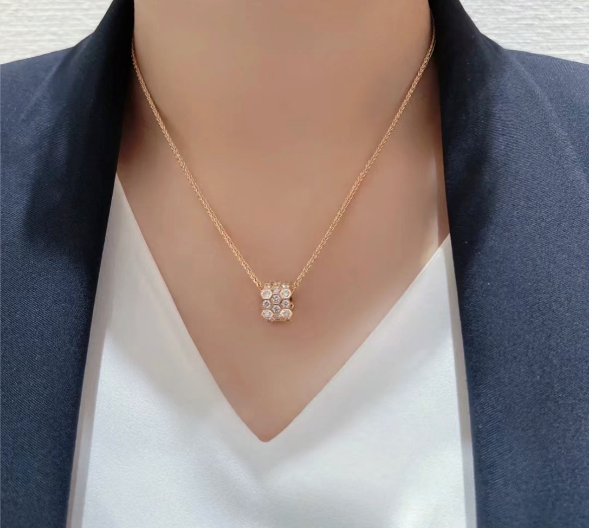 ¡®Imperial¡¯BEE LOVE DIAMOND PAVED 3 ROW NECKLACE