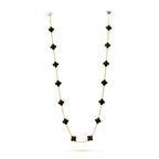 ¡®Imperial¡¯CLOVER 20 MOTIFS ONYX NECKLACE