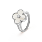 ¡®Imperial¡¯CLOVER SILVER MOP DIAMOND RING