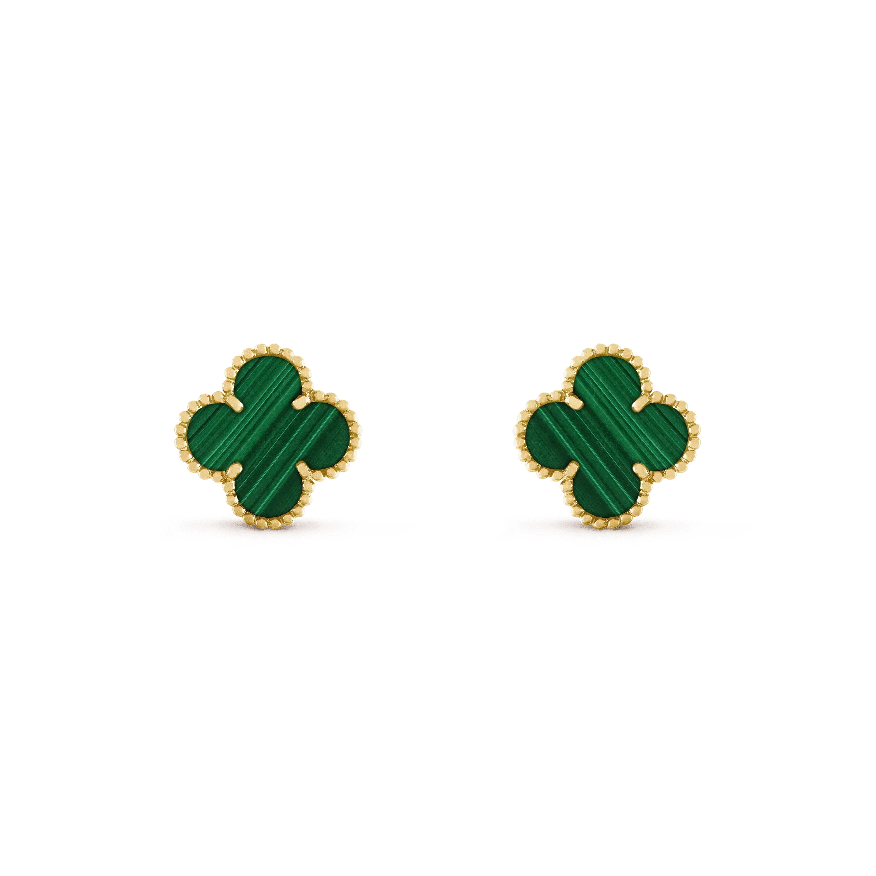 ¡®Imperial¡¯CLOVER MEDIUM 1 MOTIFS MALACHITE  EARRINGS