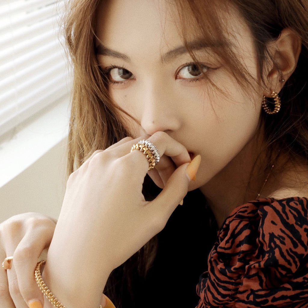 ¡®Imperial¡¯CLASH SMALL HOOP EARRINGS