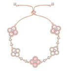 ¡®Imperial¡¯CLOVER 5 MOTIF PINK BLUE RED WHITE BRACELET
