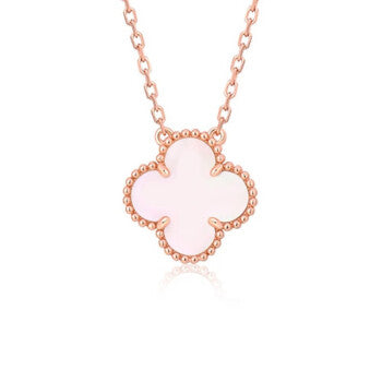 ¡®Imperial¡¯CLOVER 15MM PINK MOTHER-OF-PEARL SINGLE FLOWER NECKLACE