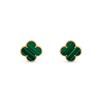 ¡®Imperial¡¯CLOVER MINI 9.5MM MALACHITE  EARRINGS