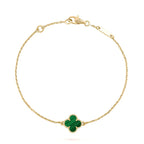 ¡®Imperial¡¯CLOVER BRACELET MALACHITE 1 MOTIF