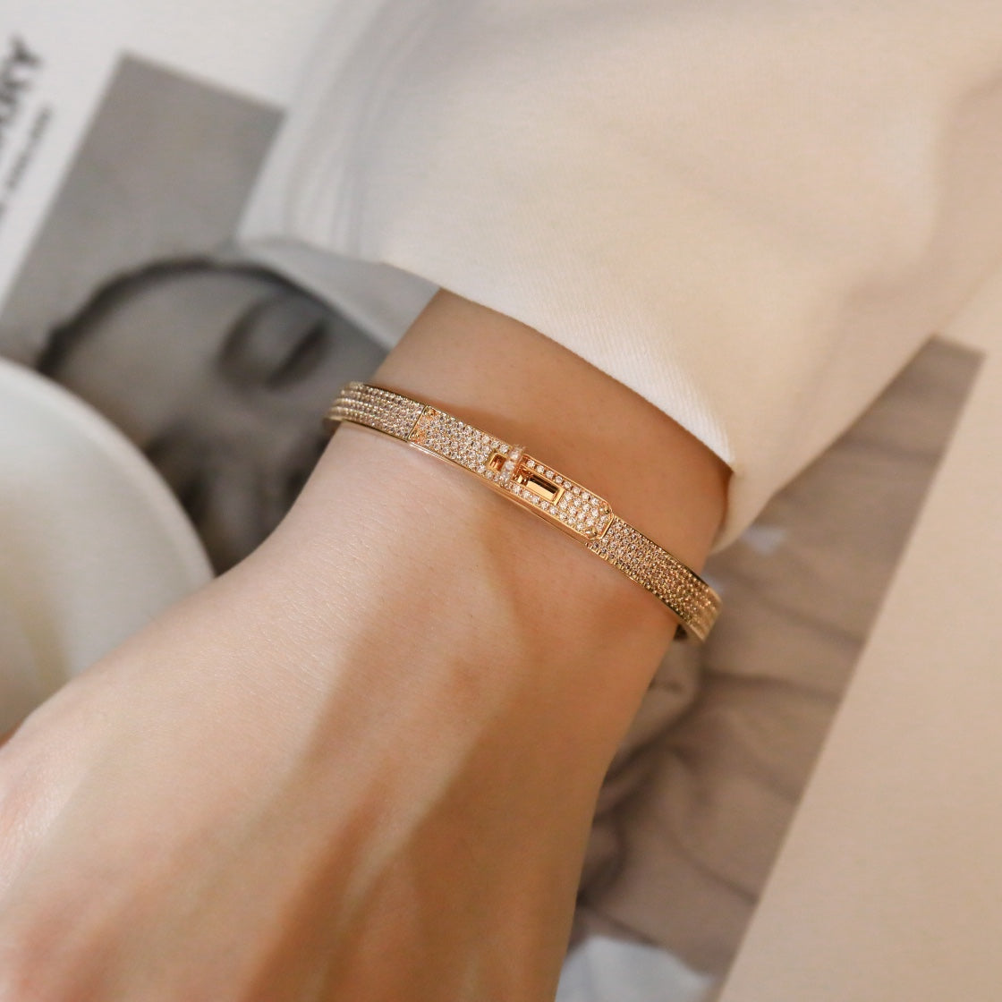 ¡®Imperial¡¯KELLY BRACELET DIAMOND PAVED