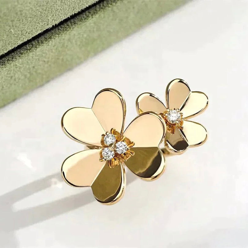 ¡®Imperial¡¯CLOVER COMOS GOLD DIAMOND RING