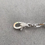 ¡®Imperial¡¯CLOVER 5 MOTIF ONYXS DIAMOND BRACELET SILVER