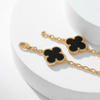 ¡®Imperial¡¯CLOVER 10 MOTIFS ONYX NECKLACE