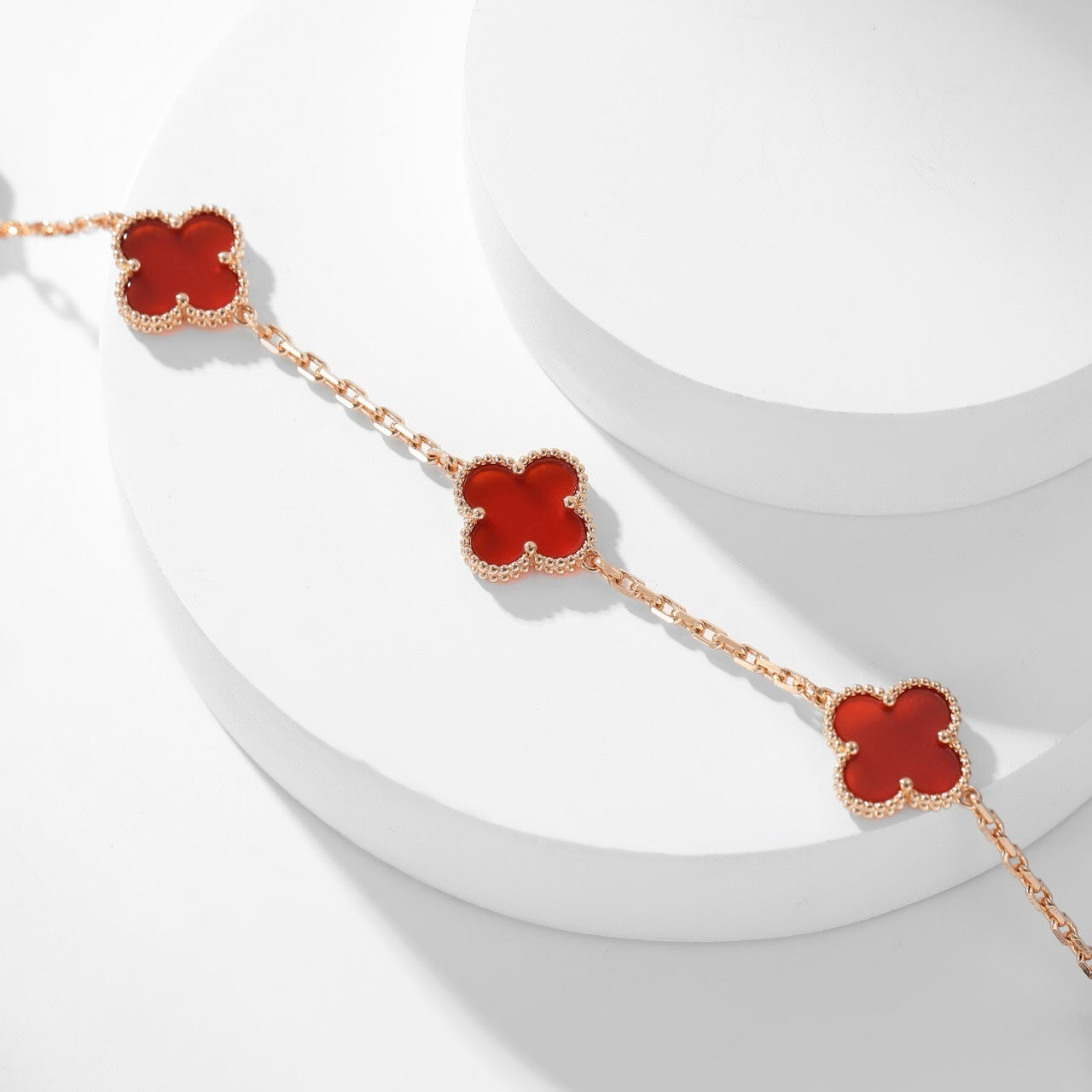 ¡®Imperial¡¯CLOVER 10 MOTIFS CARNELIAN NECKLACE