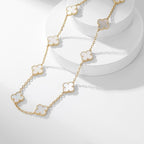 ¡®Imperial¡¯CLOVER 10 MOTIFS WHITE MOTHER OF PEARL NECKLACE