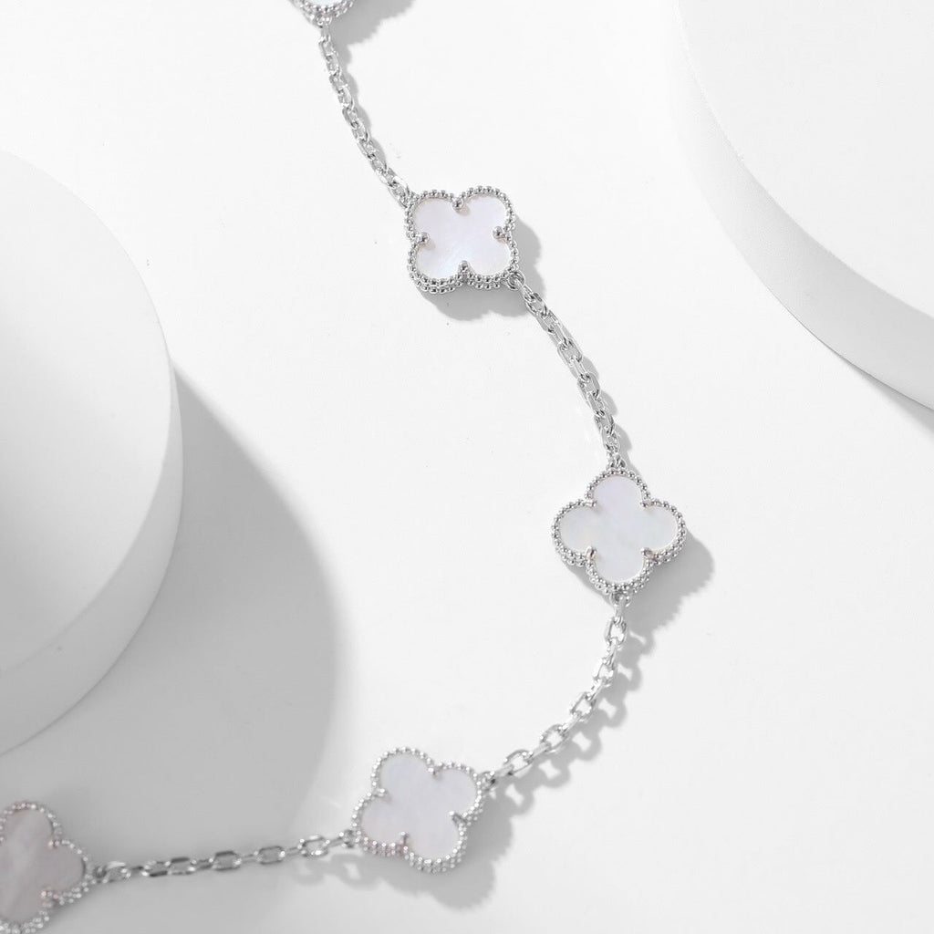 ¡®Imperial¡¯CLOVER 10 MOTIFS WHITE MOTHER OF PEARL NECKLACE