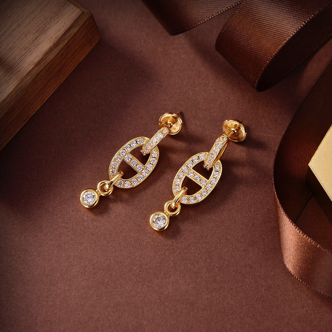 ¡®Imperial¡¯HM CHAINE DIAMOND EARRINGS