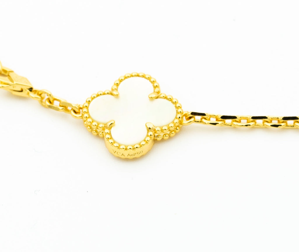 ¡®Imperial¡¯CLOVER BRACELET 5 MOTIFS ONYX MOP