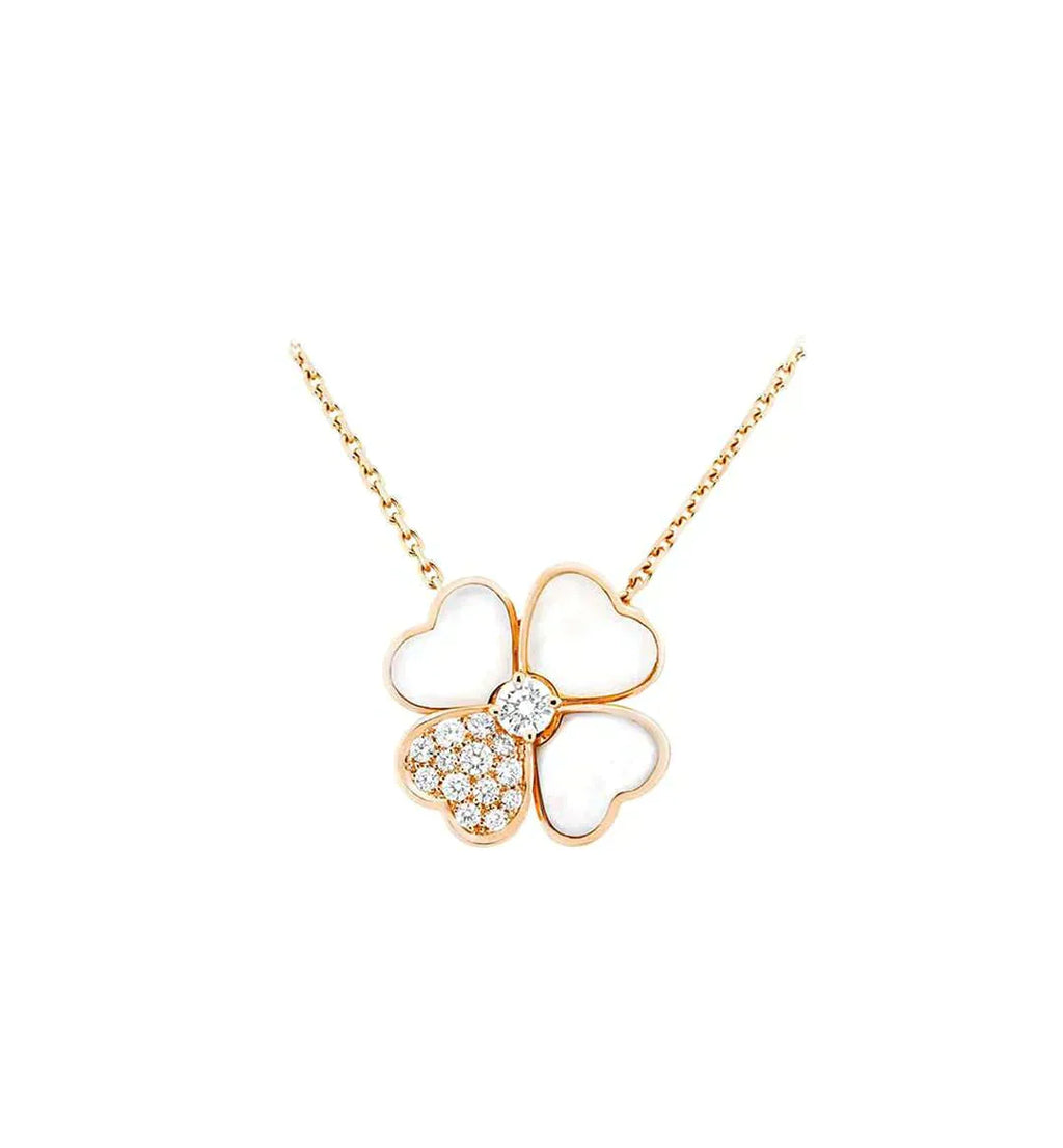 ¡®Imperial¡¯CLOVER MOP DIAMOND ROSE GOLD NECKLACE
