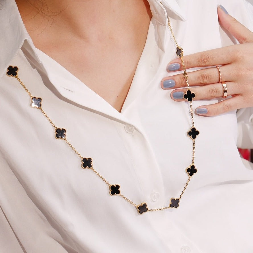 ¡®Imperial¡¯CLOVER 20 MOTIFS ONYX ROSE GOLD