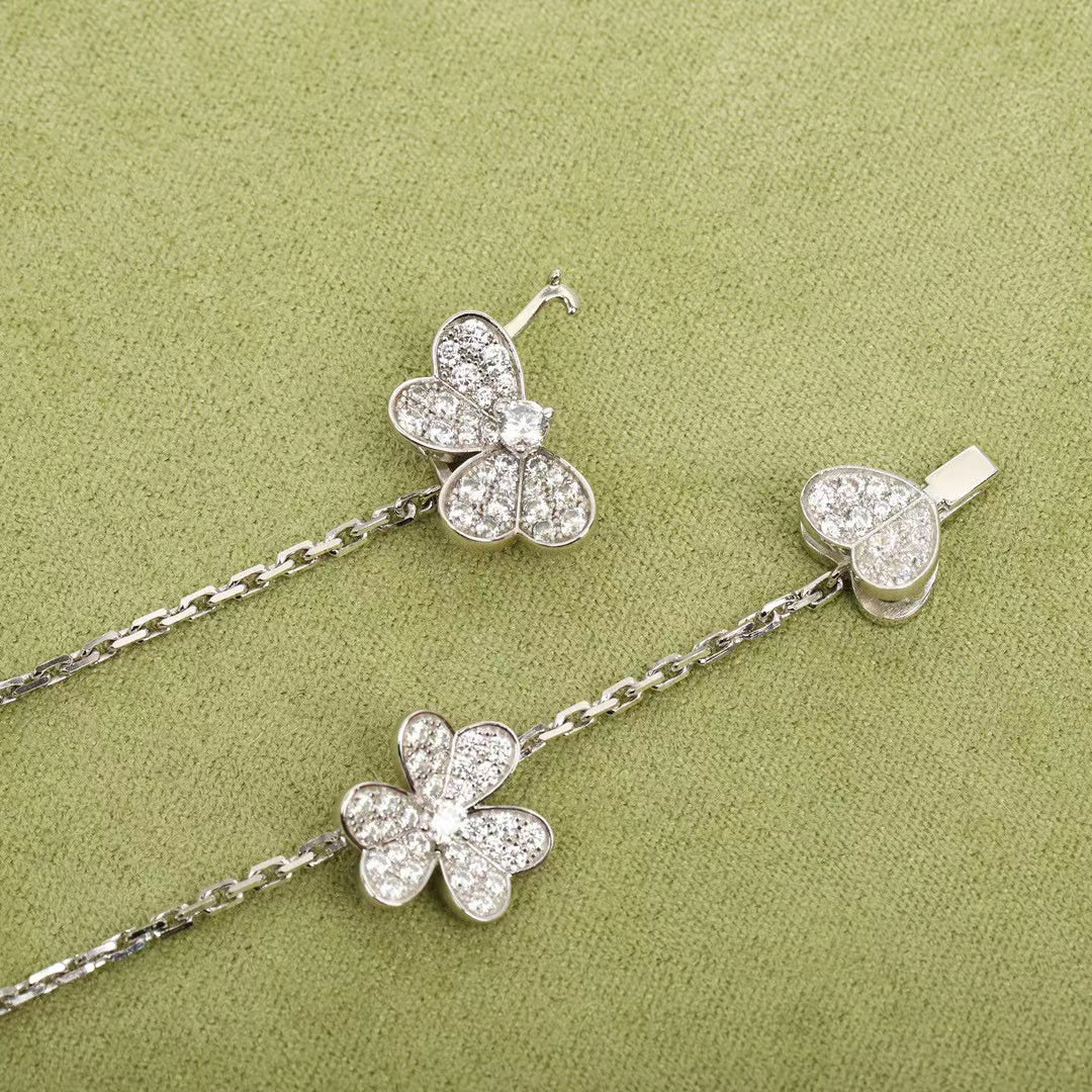 ¡®Imperial¡¯FRIVOLE SILVER 9 FLOWERS NECKLACE