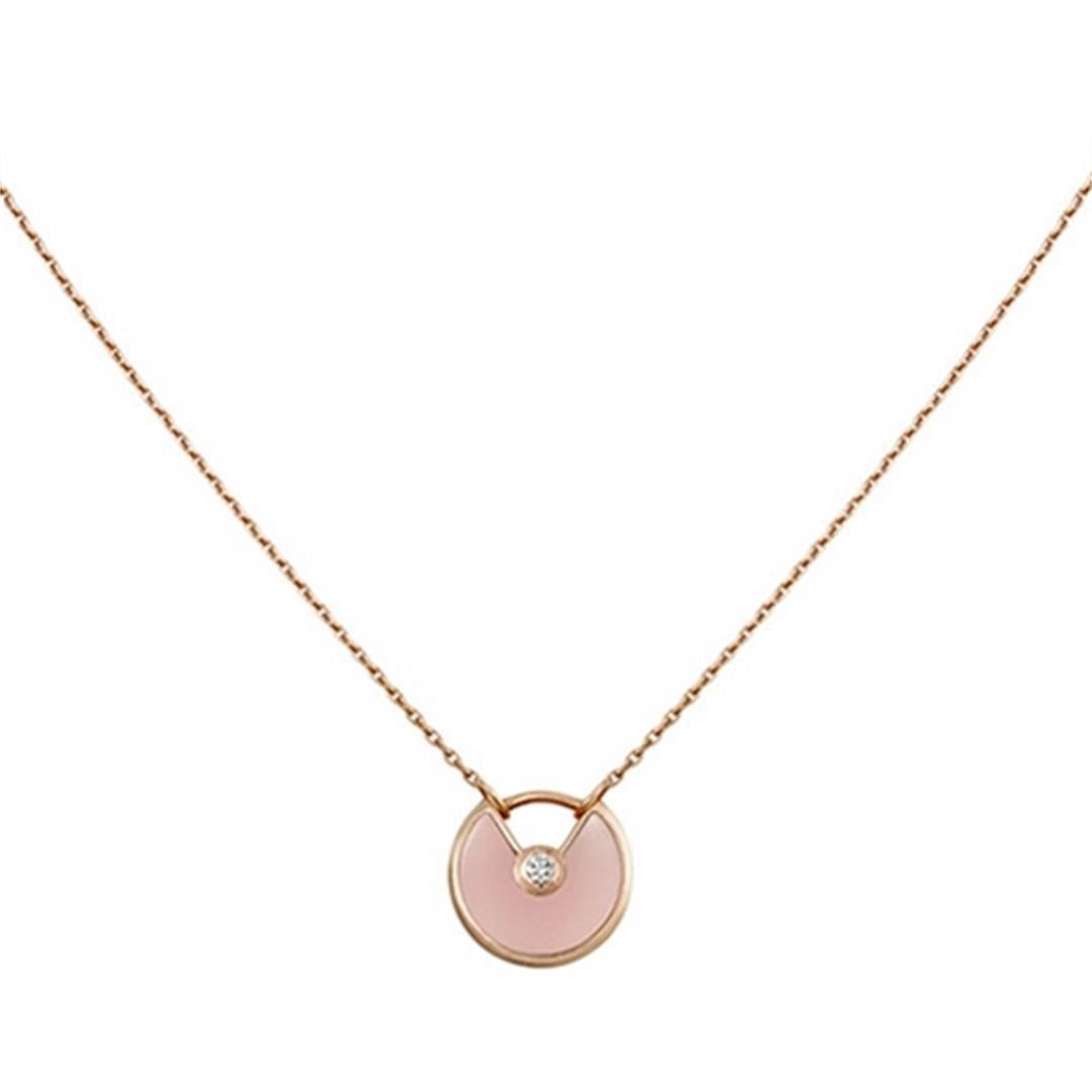 ¡®Imperial¡¯AMULETTE ROSE GOLD PINK MOP NECKLACE